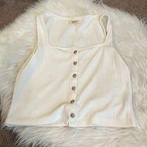 Madewell button up tank size M